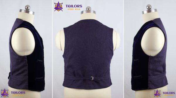 11th Doctor velvet waistcoat sewing pattern